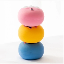 Pet Squeaky Toy Rubber Chew Ball Teeth Cleaner Anti-Bite Pet Supplies
