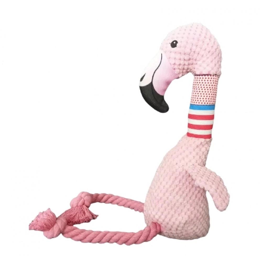 Pet Dog Plush Sound Toy Cute And Realistic Flamingo, Durable And Chewy Pet Toy To Relieve Dog Toy Supplies Interactive Dog Toys
