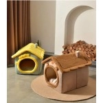 Foldable Dog House Kennel Bed Mat For Small Medium Dogs Cats Winter Warm Cat Bed Nest Pet Products Basket Pets Puppy Cave Sofa