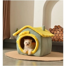 Foldable Dog House Kennel Bed Mat For Small Medium Dogs Cats Winter Warm Cat Bed Nest Pet Products Basket Pets Puppy Cave Sofa