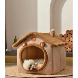 Foldable Dog House Kennel Bed Mat For Small Medium Dogs Cats Winter Warm Cat Bed Nest Pet Products Basket Pets Puppy Cave Sofa