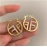 Full of zircon hollow circle letter F ear buckle personality fashion cold wind light luxury niche temperament earrings