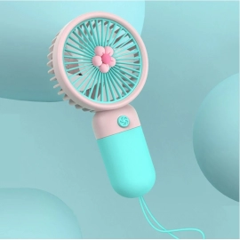 Portable Handheld Small Fan, Cartoon, Fruit, Flower, Desktop, Lazy Phone Holder, Multi Use in Student Dormitory, Summer