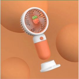 Portable Handheld Small Fan, Cartoon, Fruit, Flower, Desktop, Lazy Phone Holder, Multi Use in Student Dormitory, Summer