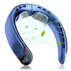 Wearable Air Conditioner USB Rechargeable Portable 3 Speed Display Hanging Neck Fan Mute Outdoor Summer Cooler
