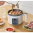 1.7L Mini Electric Cooker Electric Pressure Cooker Hot Pot Multifunctional Cooker Household Home Appliances Kitchen Supplies
