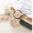 1pc Baby Rattle Toy Teether for Kids Animal Crochet Rattle Elephant Giraffe Ring Wooden Babies Gym Montessori Children's Toys