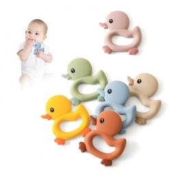 Baby Teether Silicone Teething Toys for Infant Baby Acessories 0 12 Months Baby Silicone Baby Toys Teether Gum Cartoon Rattle