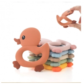 Baby Teether Silicone Teething Toys for Infant Baby Acessories 0 12 Months Baby Silicone Baby Toys Teether Gum Cartoon Rattle
