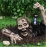 Halloween Zombie Crawling Horror Decor,Scary Zombie Holding Lantern Outdoor Figurine Garden Yard Decorations Haunted House Props