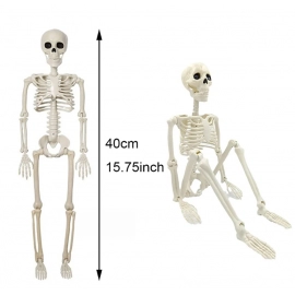 40cm Halloween Human Shape Skeleton,Posable Skeleton,Human Shape Bones,Halloween Herror Decorations,Haunted House Horror Props